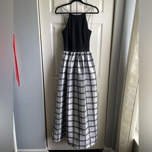 Aidan Mattox Halter Maxi Dress